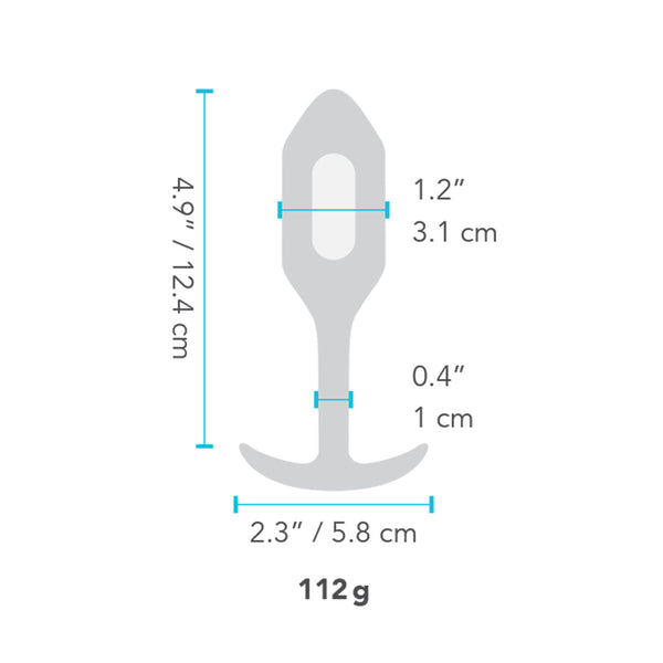 B-Vibe Snug M Analplug Vibrating Schwarz mit 4 Vibrationen - Erotik Shop