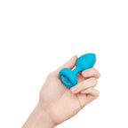 B-Vibe Vibrating Jewel Analplug – Silikon Blau S/M - Erotik Shop