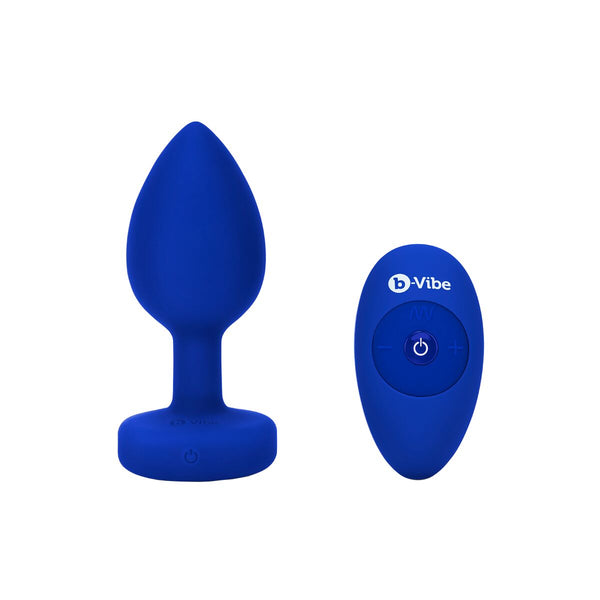 B-Vibe Vibrator Jewel L/XL – Silikon marineblau 15 Vibrationen - Erotik Shop