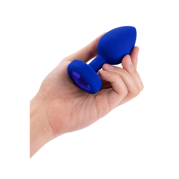 B-Vibe Vibrator Jewel L/XL – Silikon marineblau 15 Vibrationen - Erotik Shop