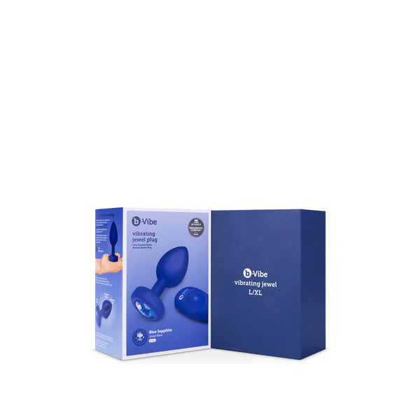B-Vibe Vibrator Jewel L/XL – Silikon marineblau 15 Vibrationen - Erotik Shop