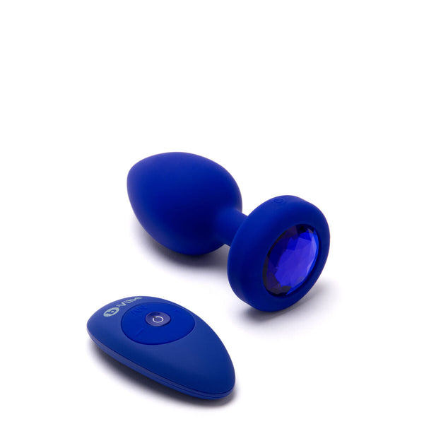 B-Vibe Vibrator Jewel L/XL – Silikon marineblau 15 Vibrationen - Erotik Shop