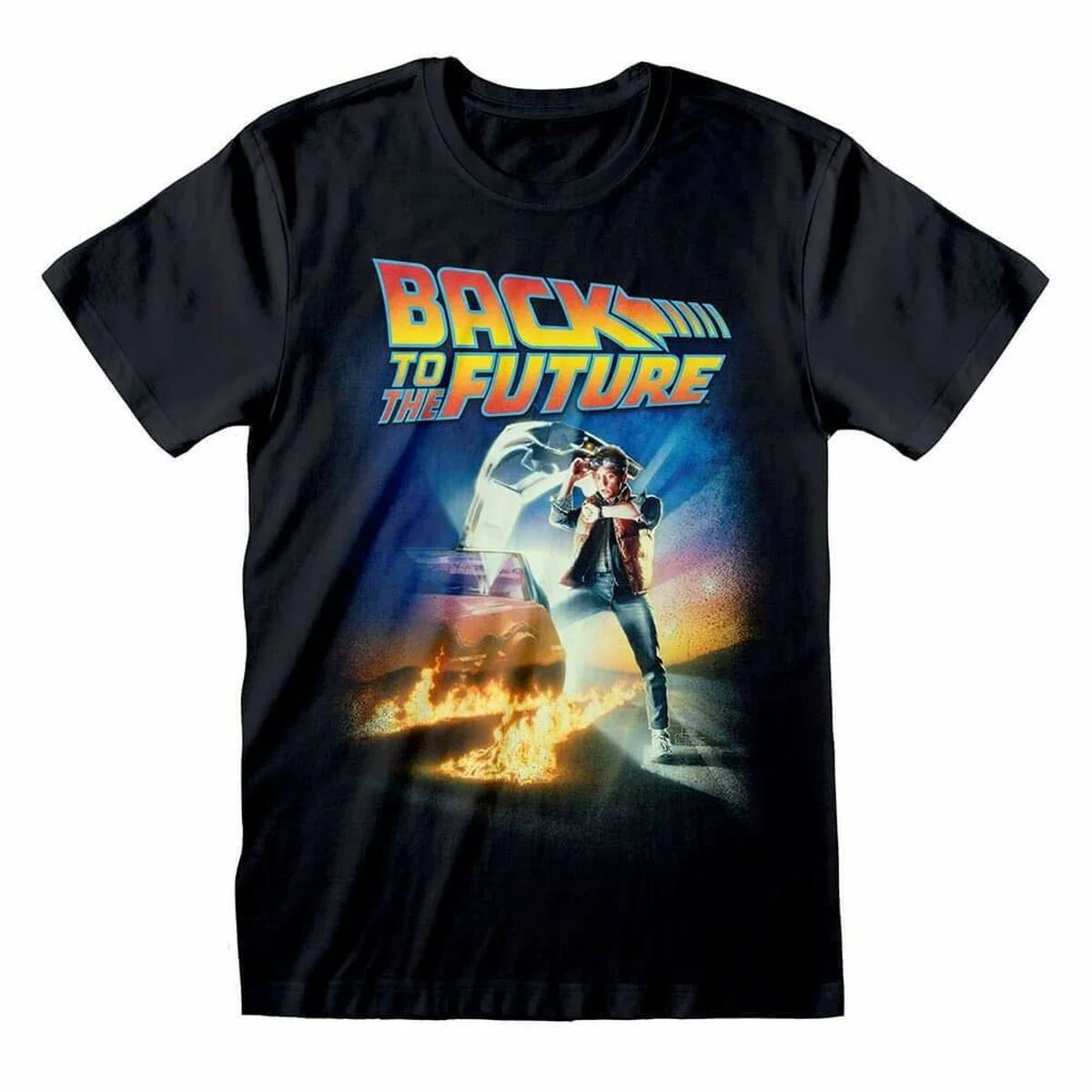 Back to the Future Poster Unisex-T-Shirt – Schwarz