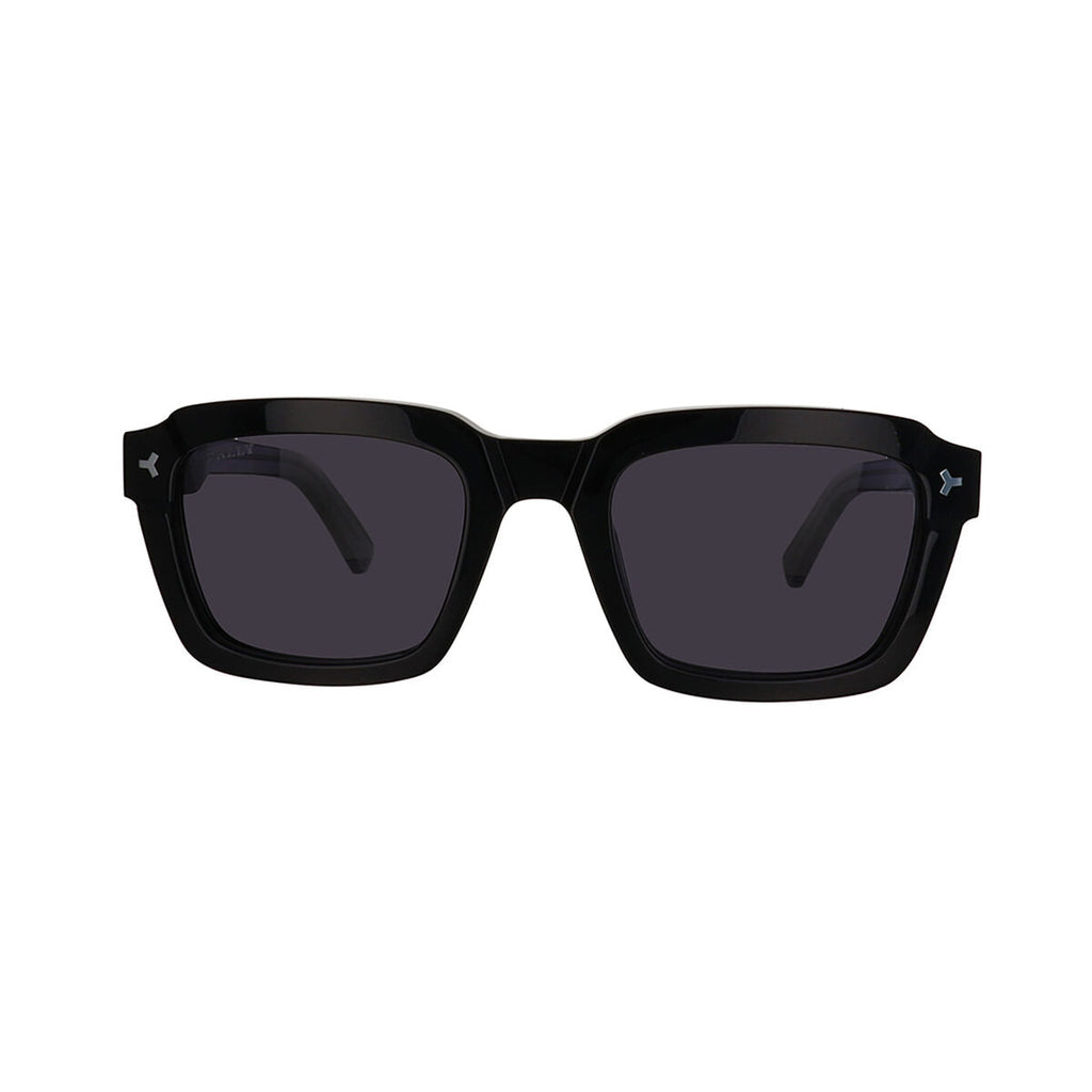 Blacke runda Sonnenbrille aus hochwertigem Azetat, Bally Herrensonnenbrille mit schlichtem Design
