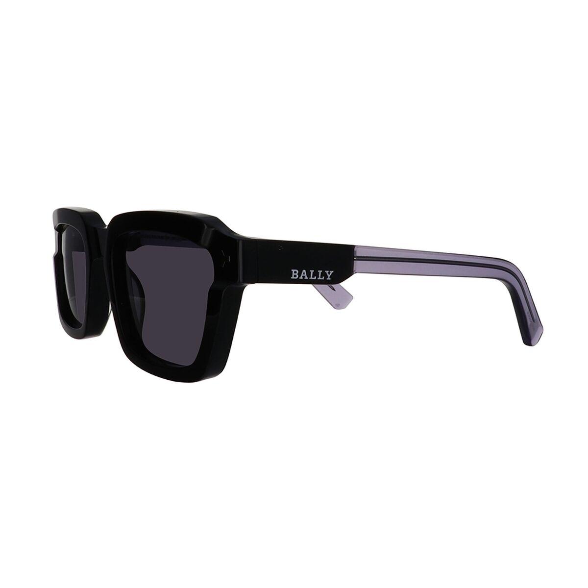 Black Bally Herrensonnenbrille aus hochwertigem Azetat mit schlichtem schwarzen Design