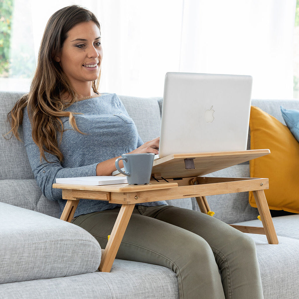 Bambus Beistelltisch klappbar Lapwood InnovaGoods