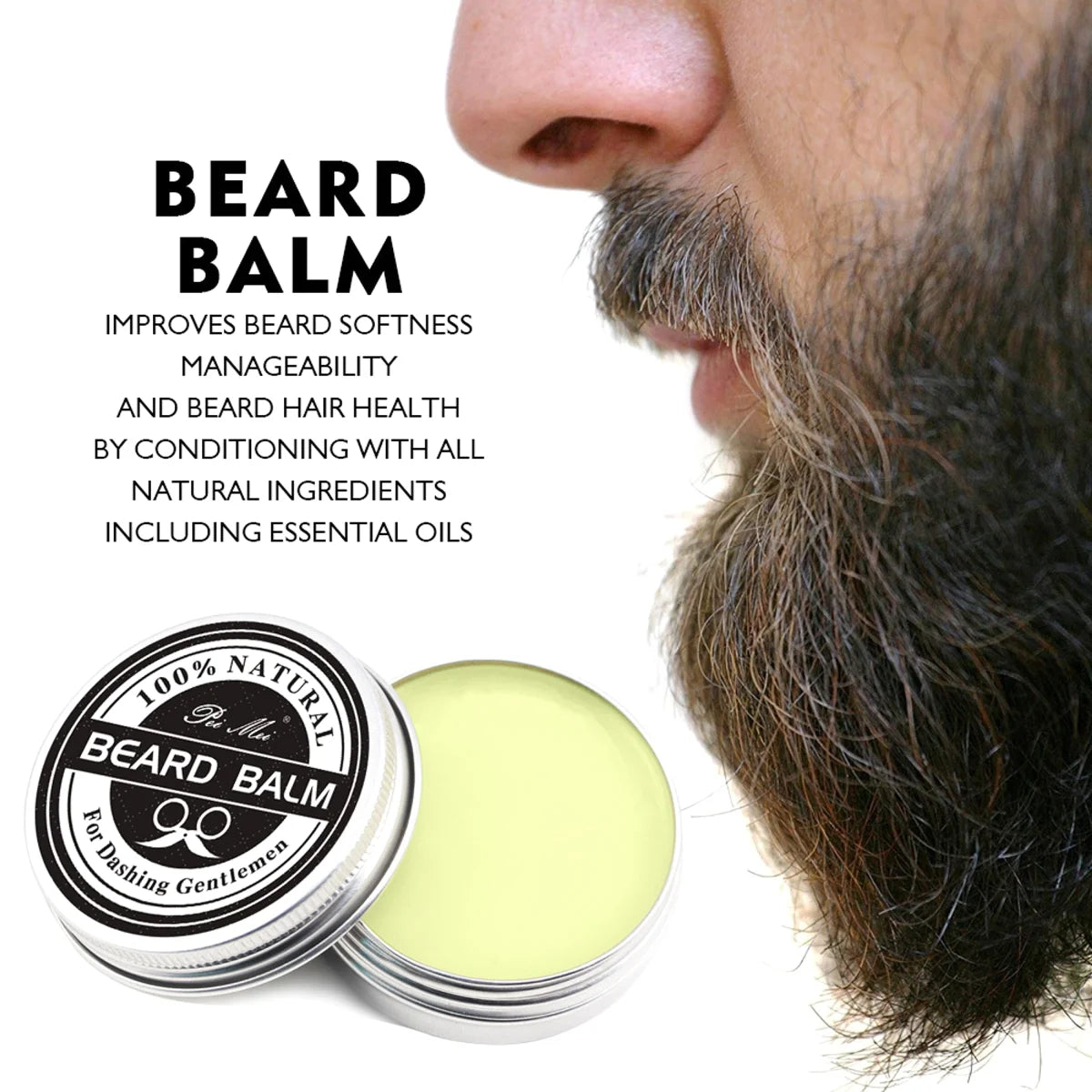 Beard & Stache Bartpflegeöl mit Creme – 30 ml – ausgewählte Produktansicht