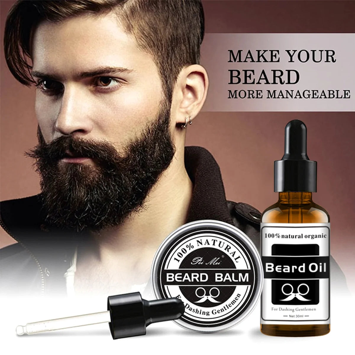 Beard & Stache Bartpflegeöl mit Creme – 30 ml
