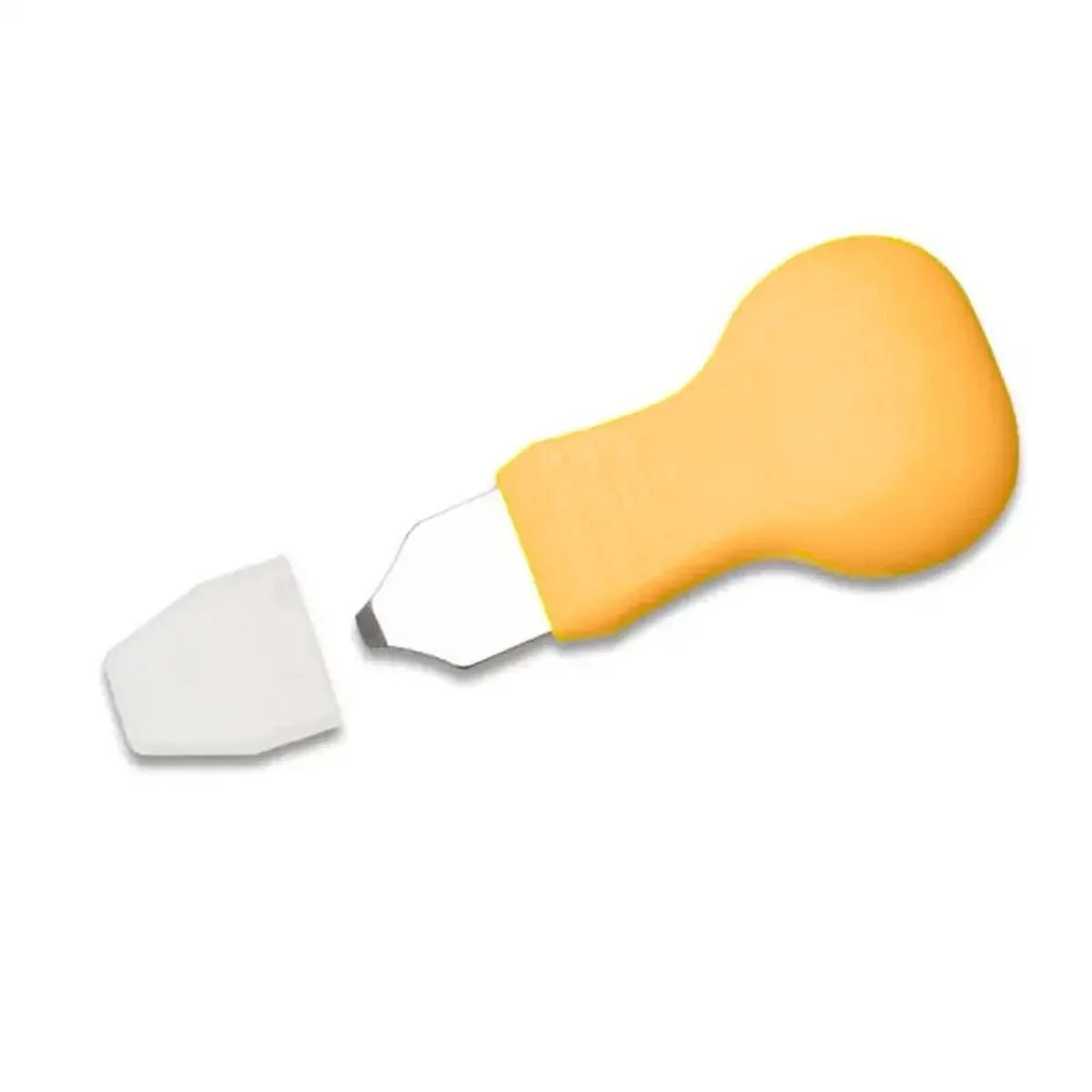 Gelber Uhrengehäuseöffner von BigBuy Tools mit Metallspitze und Schutzkappe