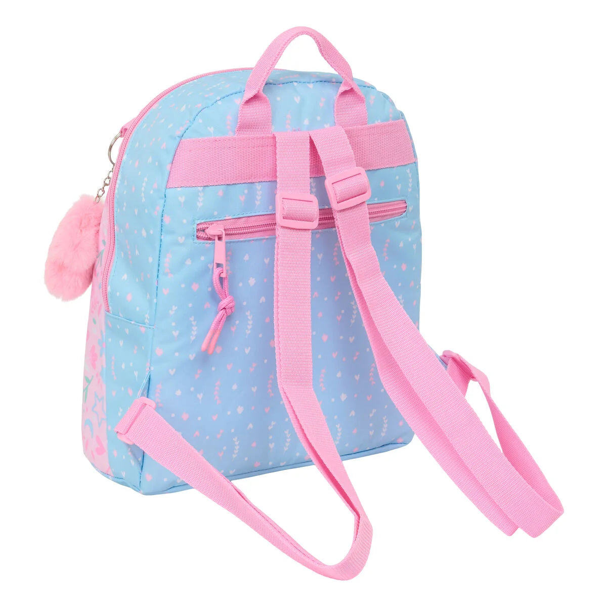 BlackFit8 Smile Mini-Rucksack – Rosa/Hellblau – Produktansicht 4