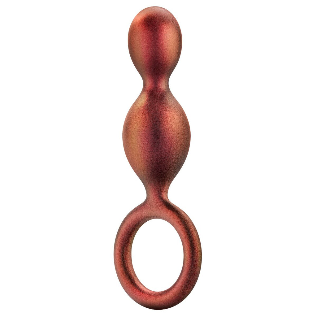 Blush Adventures Anal Plug Duo Loop Silikon Braun 3,1 cm - Erotik Shop