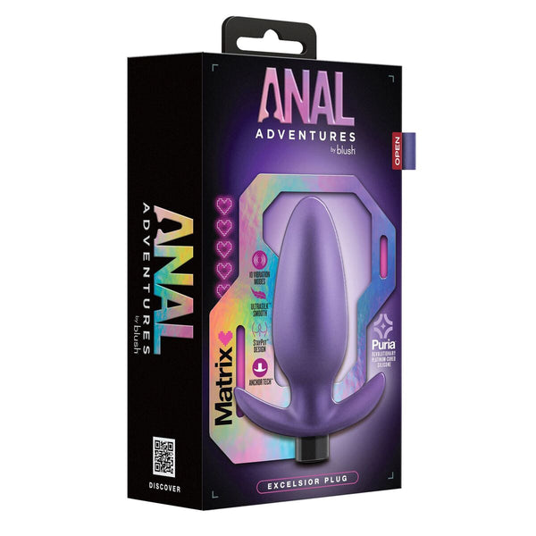 Blush ADVENTURES MATRIX Analplug lila 10 Vibrationen - Erotik Shop