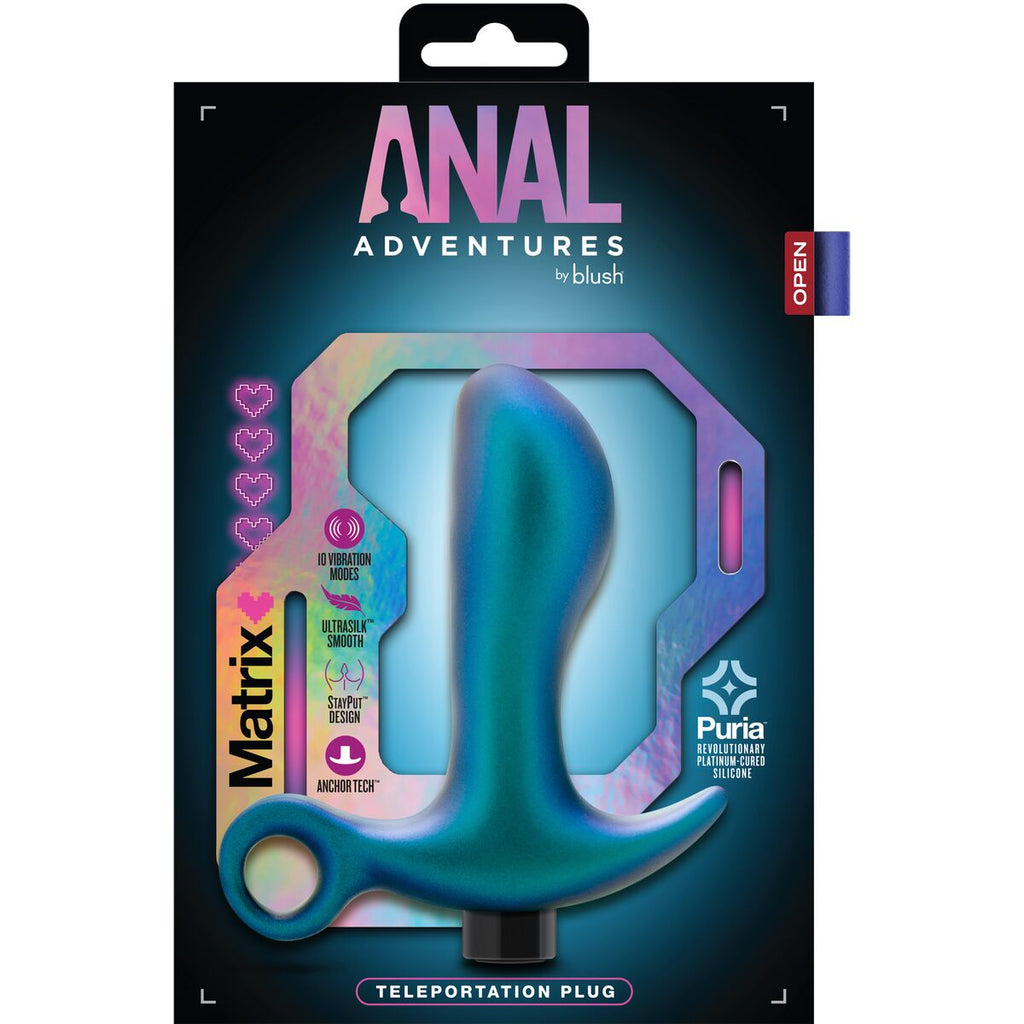 Blush Adventures Matrix Teleportation Analplug Blau Silikon - Erotik Shop
