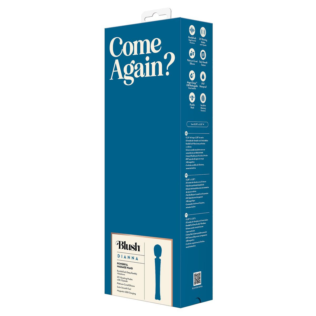 Blush Blau Silikon-Massagevorrichtung aufladbar IPX7 - Erotik Shop