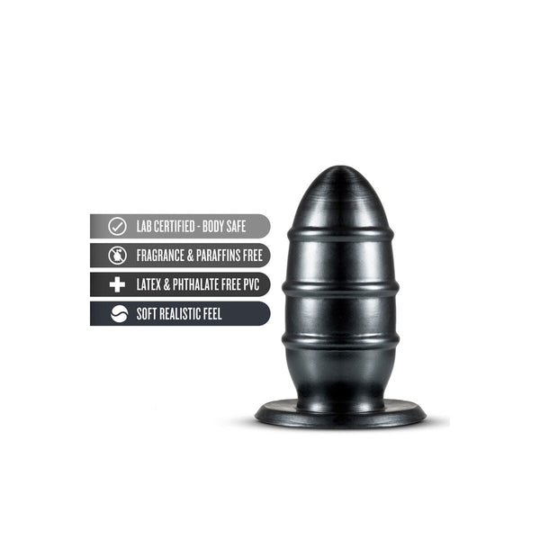 Blush Jet Anal Plug Schwarz 8,9 cm PVC - Erotik Shop