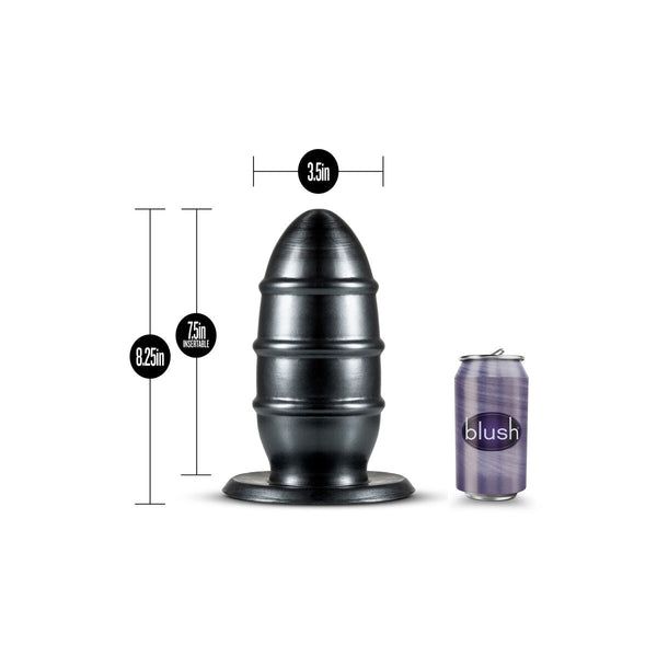 Blush Jet Anal Plug Schwarz 8,9 cm PVC - Erotik Shop