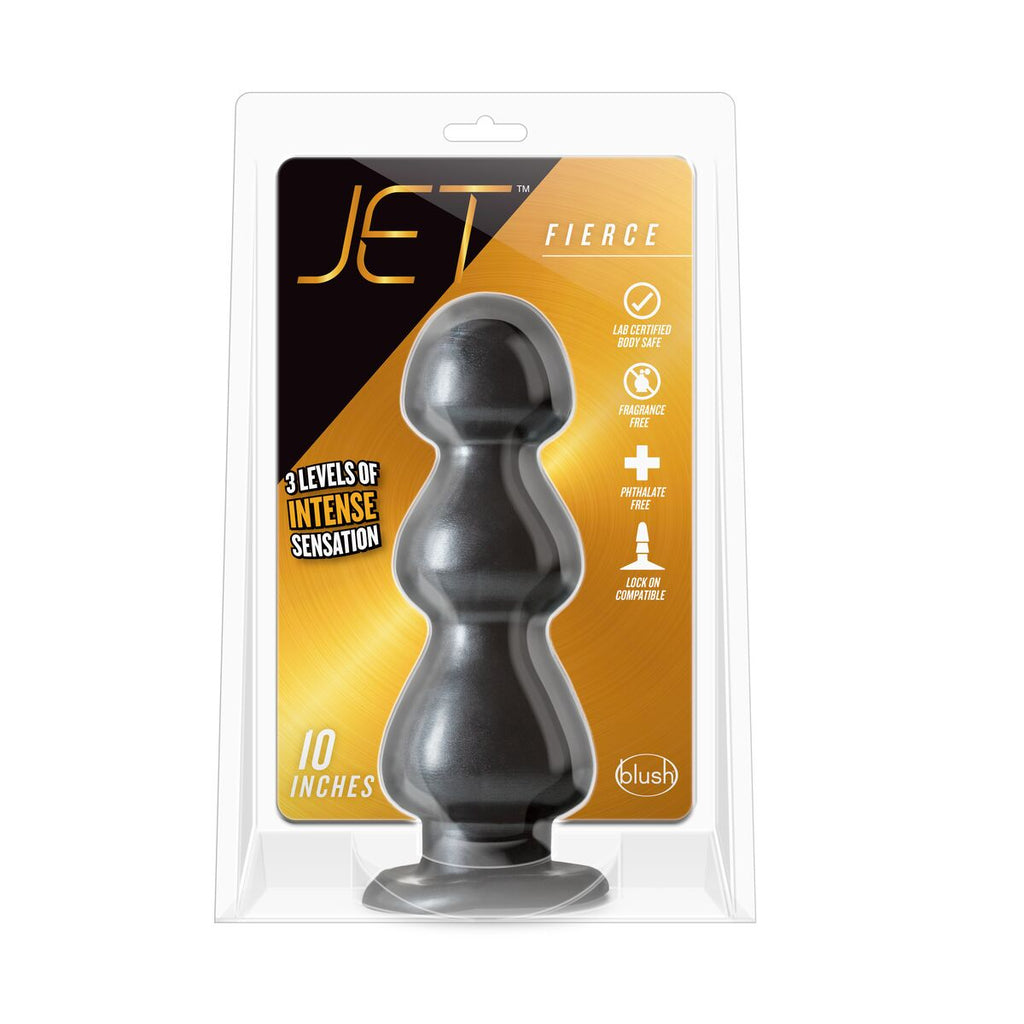 Blush Jet Analplug Schwarz – Flexibles PVC Ø 8,9 cm - Erotik Shop