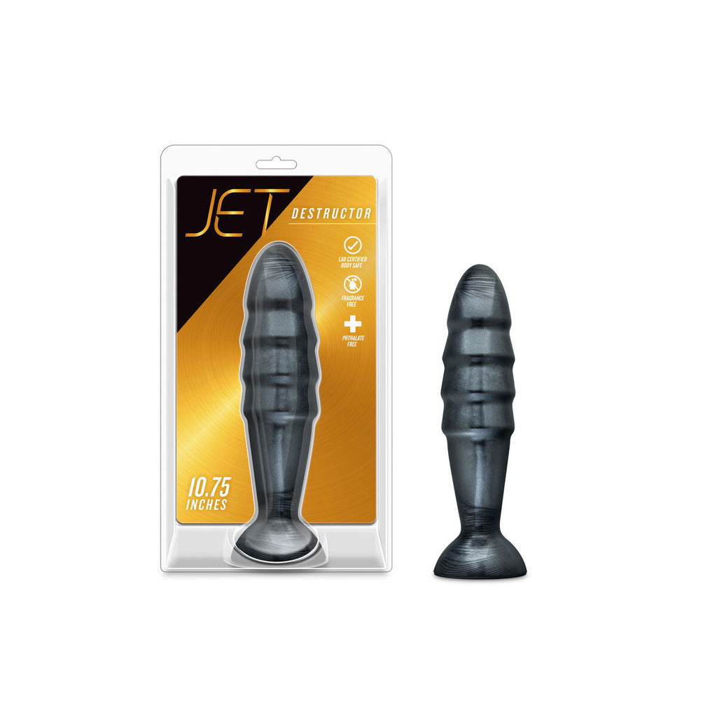 Blush JET DESTRUCTOR Anal Plug Schwarz Ø 6,7 cm PVC - Erotik Shop
