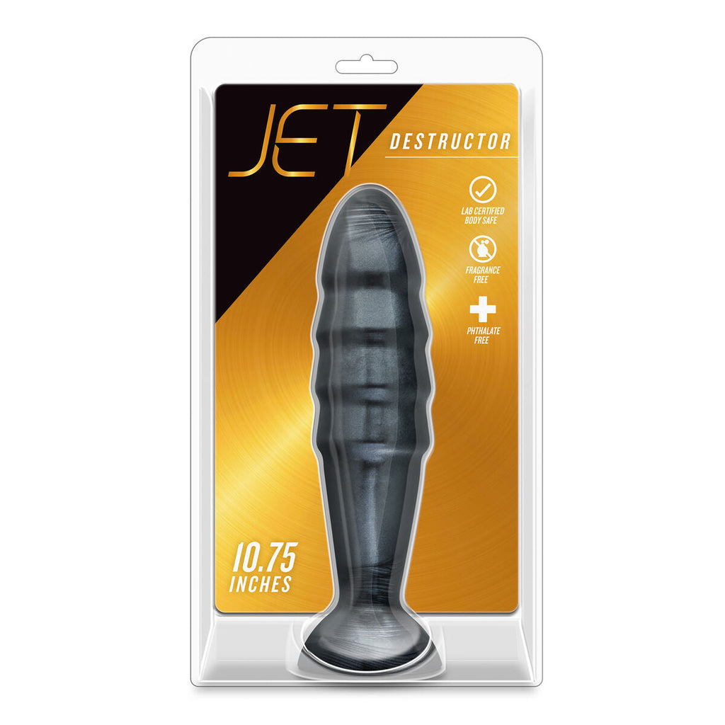 Blush JET DESTRUCTOR Anal Plug Schwarz Ø 6,7 cm PVC - Erotik Shop