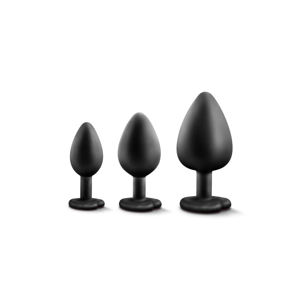 Blush Luxe Analplug Schwarz – Silikon Ø 4,4 cm diskret - Erotik Shop