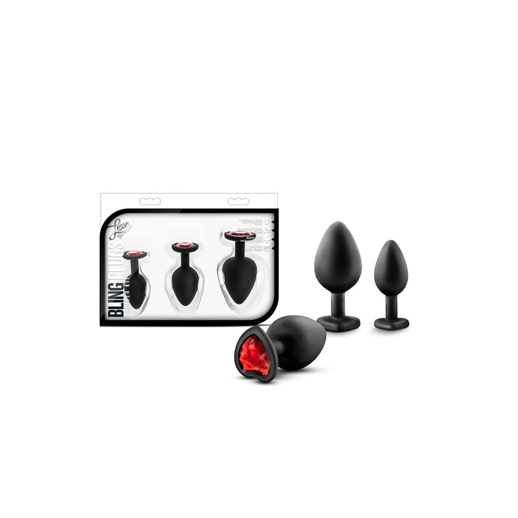 Blush Luxe Analplug Schwarz – Silikon Ø 4,4 cm diskret - Erotik Shop