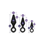 Blush Luxe Analplug Set Schwarz für Anfänger & Fortgeschrittene - Erotik Shop