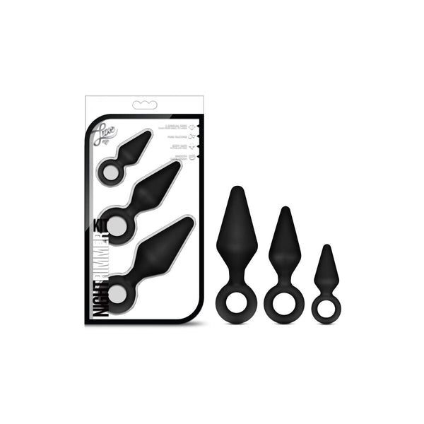 Blush Luxe Analplug Set Schwarz für Anfänger & Fortgeschrittene - Erotik Shop