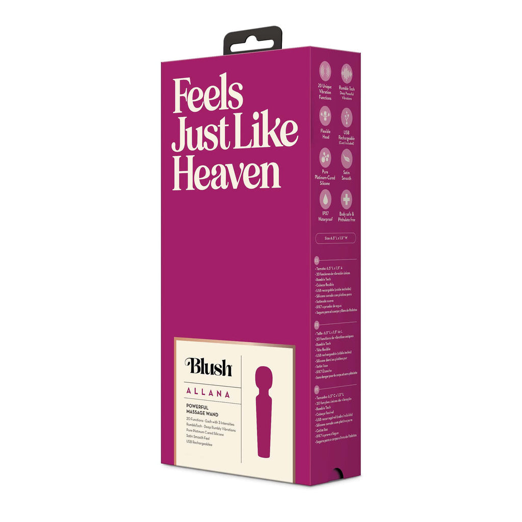 Blush Rosa Silikon Massagevorrichtung 3 Geschwindigkeiten - Erotik Shop