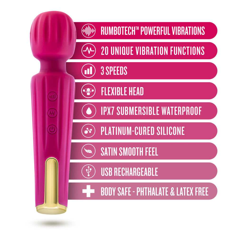 Blush Rosa Silikon Massagevorrichtung 3 Geschwindigkeiten - Erotik Shop