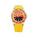 Orange und gelbe Herrenuhr Bobroff BF0004BN-BFSTA mit 44 mm Durchmesser
