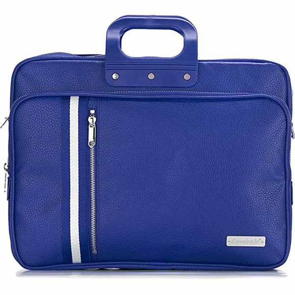 Bombata Aktentasche E00814-18 Blau 43 x 32 10 cm Unisex - Mode & Accessoires