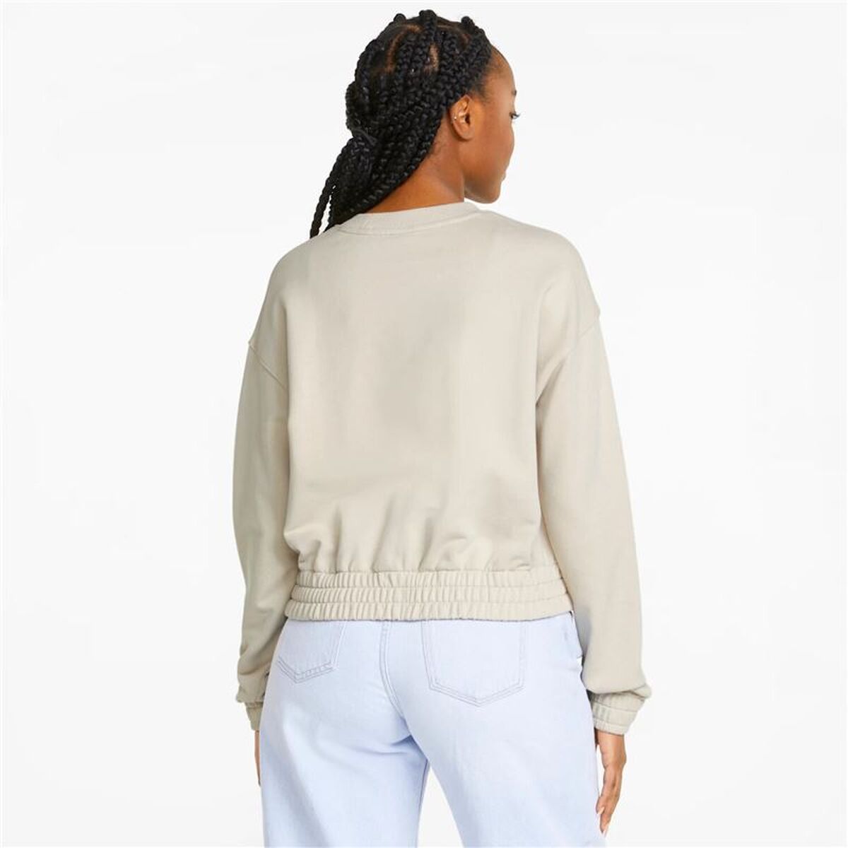 Damen Sweater Puma HER Crew W Beige - Mode & Accessoires