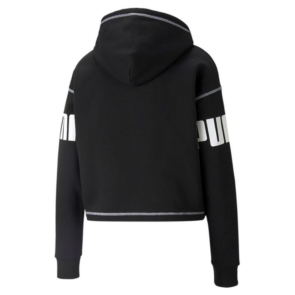 Damen Sweater Kapuze Puma Power Fl Schwarz - Mode & Accessoires