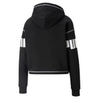 Damen Sweater Kapuze Puma Power Fl Schwarz - Mode & Accessoires