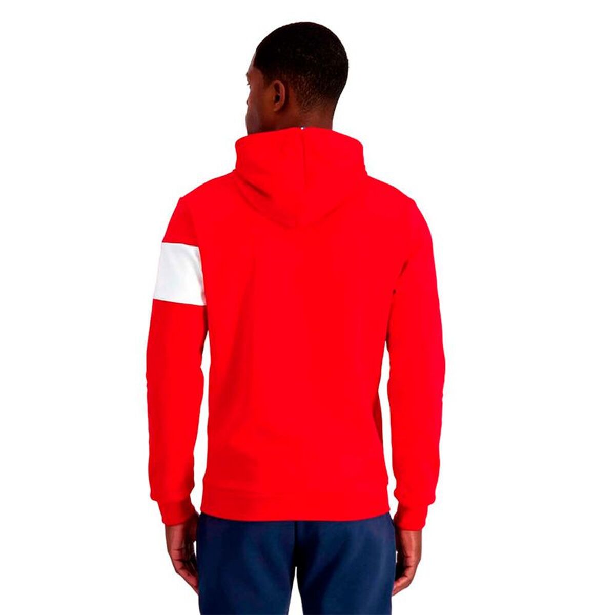 Herren Sweater Kapuze Le Coq Sportif Bah Rouge - Sport & Freizeit