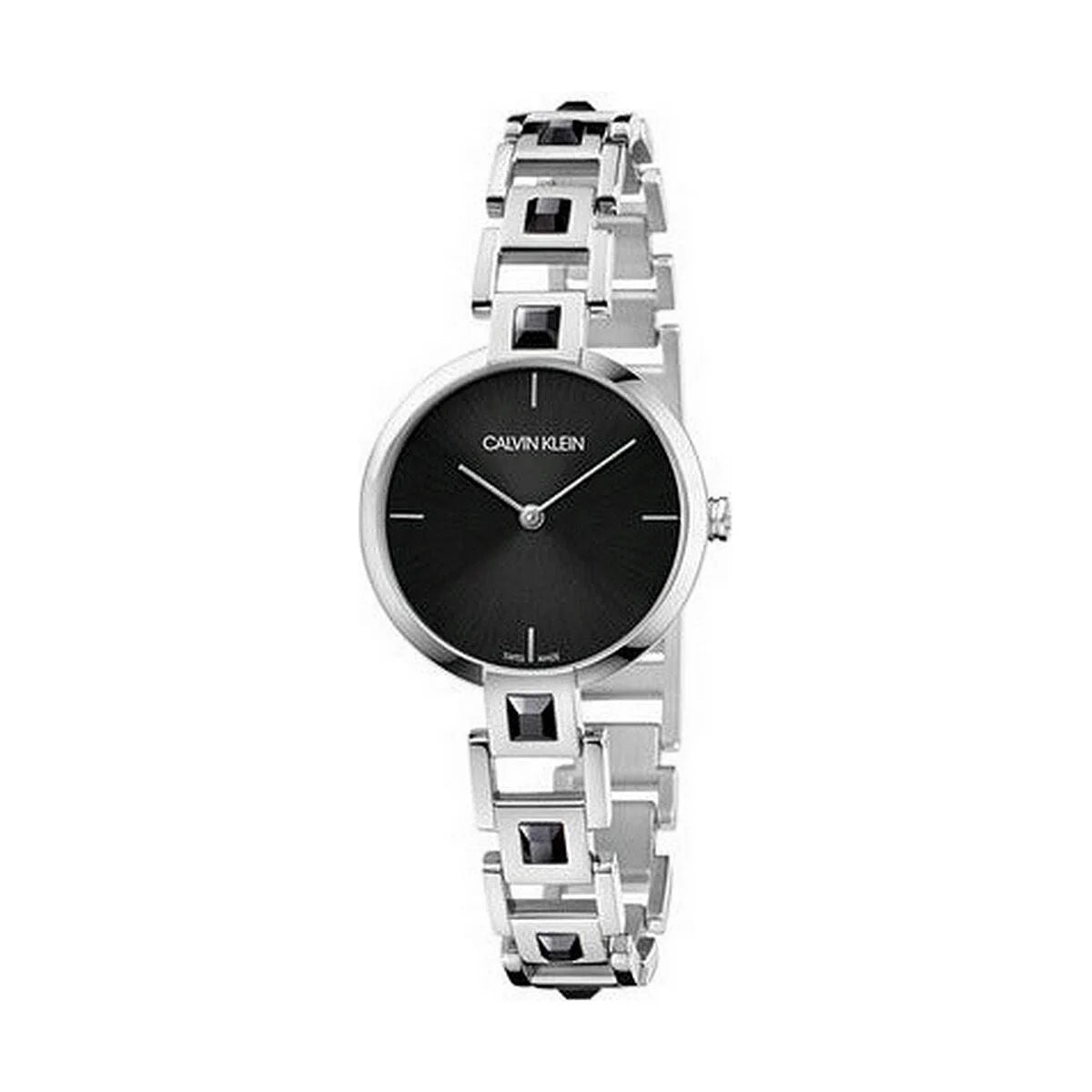 Silberne Calvin Klein MESMERISE Damenuhr aus Edelstahl mit langlebigem Quarzwerk