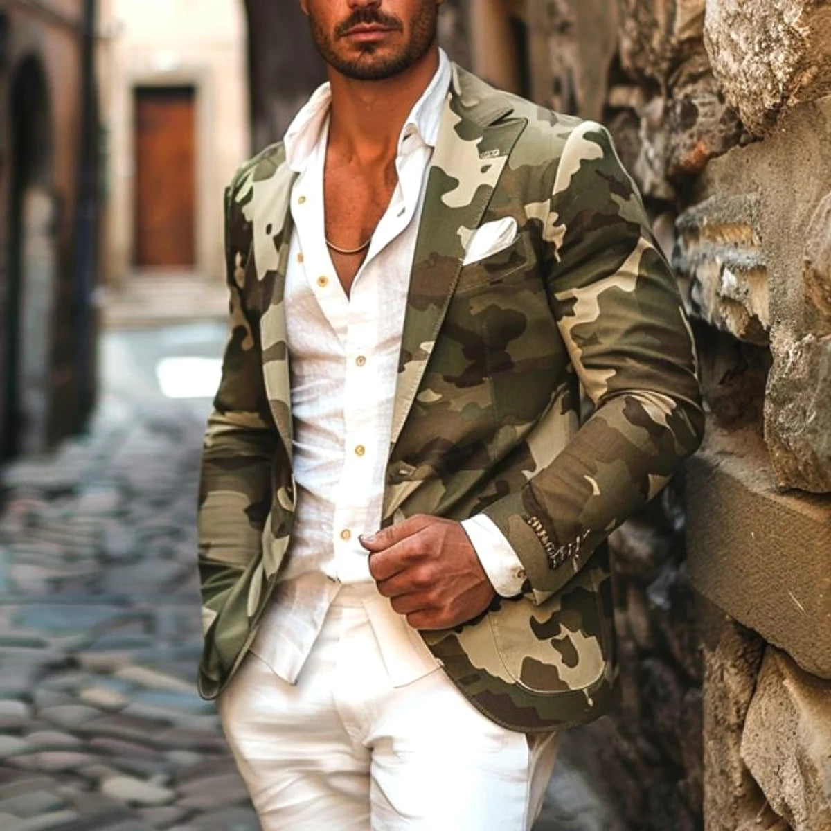 CamouflageStyle Herren Jacke mit Digitalprint – Produktansicht 4