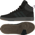 Adidas Hoops 3.0 Mid schwarze casual damenturnschuhs für Alltag und Stil
