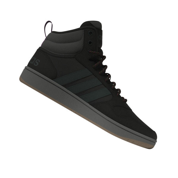 Schwarzer Casual Damenturnschuh Hoops 3.0 Mid von Adidas, GZ6681 schwarz