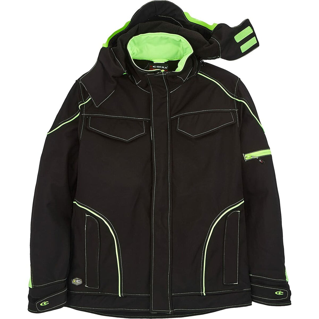 Cofra Tecka Jacke Leichtgewicht Neongrün Schwarz für Komfort - Mode & Accessoires