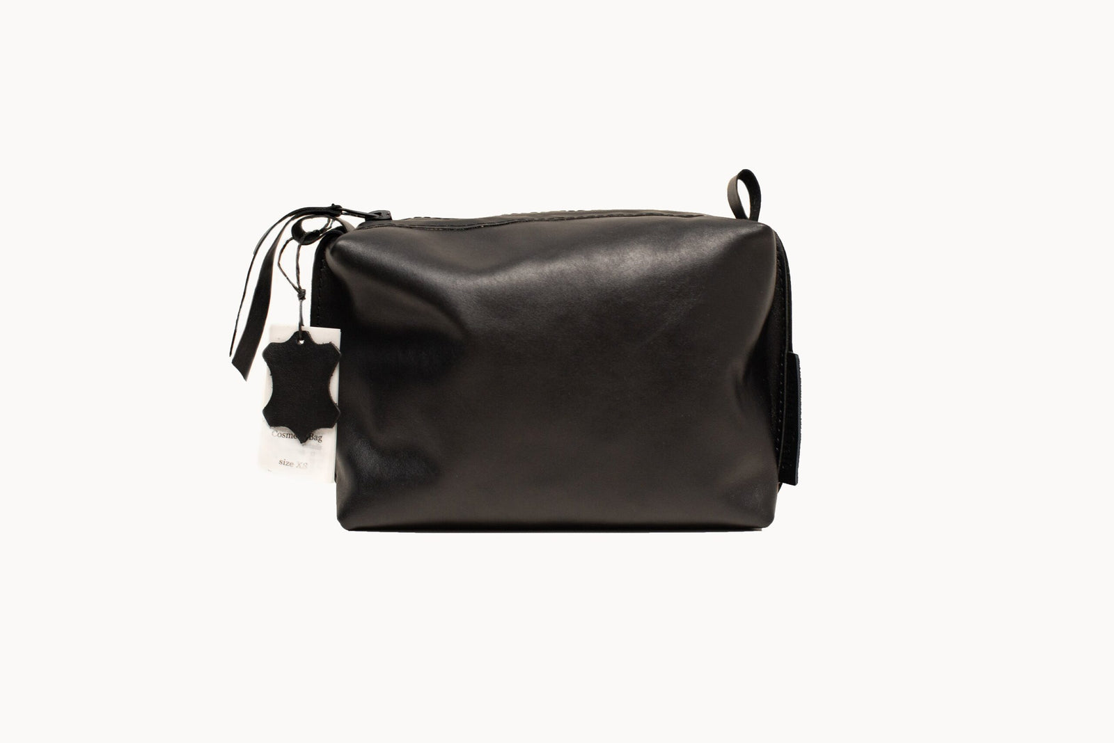 Leder-Kosmetiktasche – Schwarz – Medium