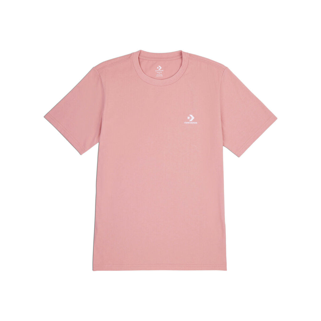 Converse Unisex Kurzarm-T-Shirt Rosa Classic Fit - Sport & Freizeit