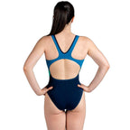 Damen Badeanzug Aquarapid Costume Intero Blau - Sport & Freizeit
