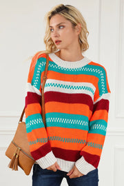 Damen Color-Pullover locker geschnitten