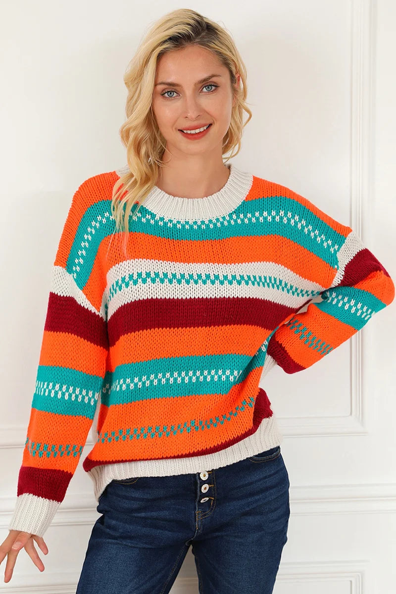 Damen Color-Pullover locker geschnitten – Produktansicht 4