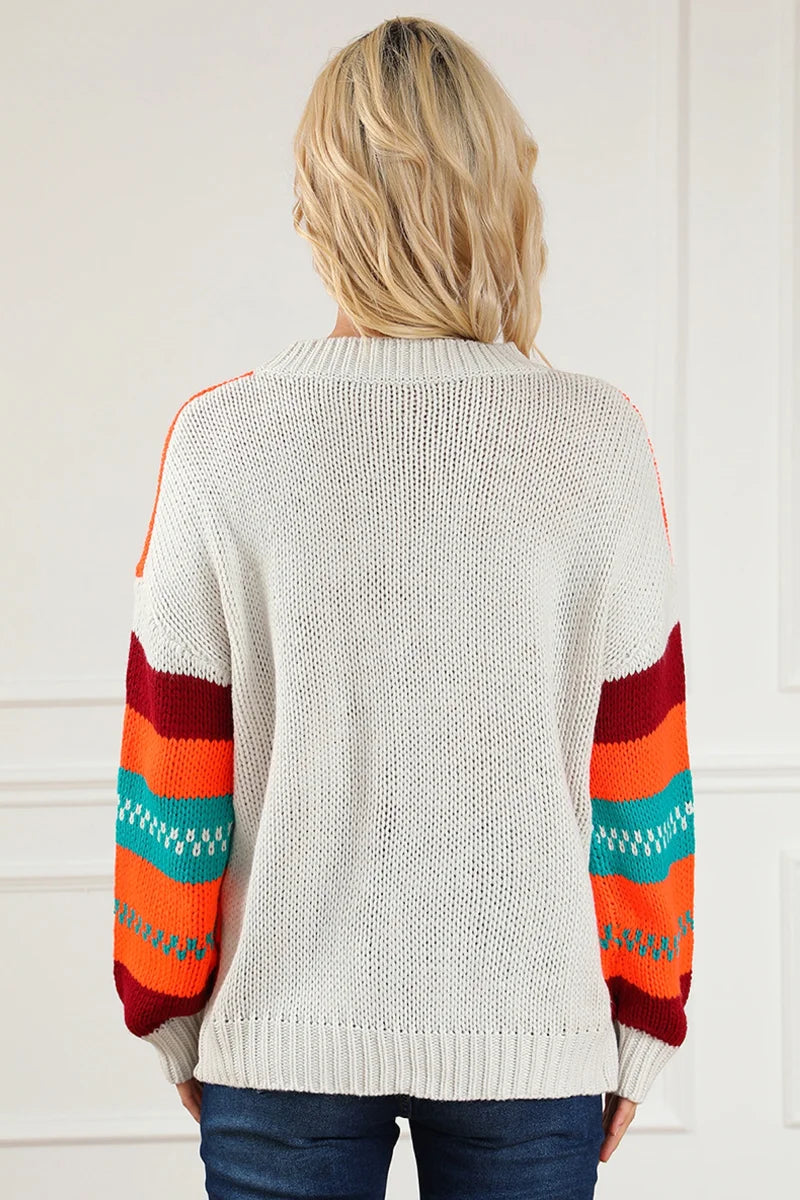 Damen Color-Pullover locker geschnitten – Detailansicht 3