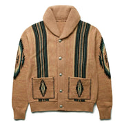 Damen Jacquard-Strickmantel für Herbst & Winter