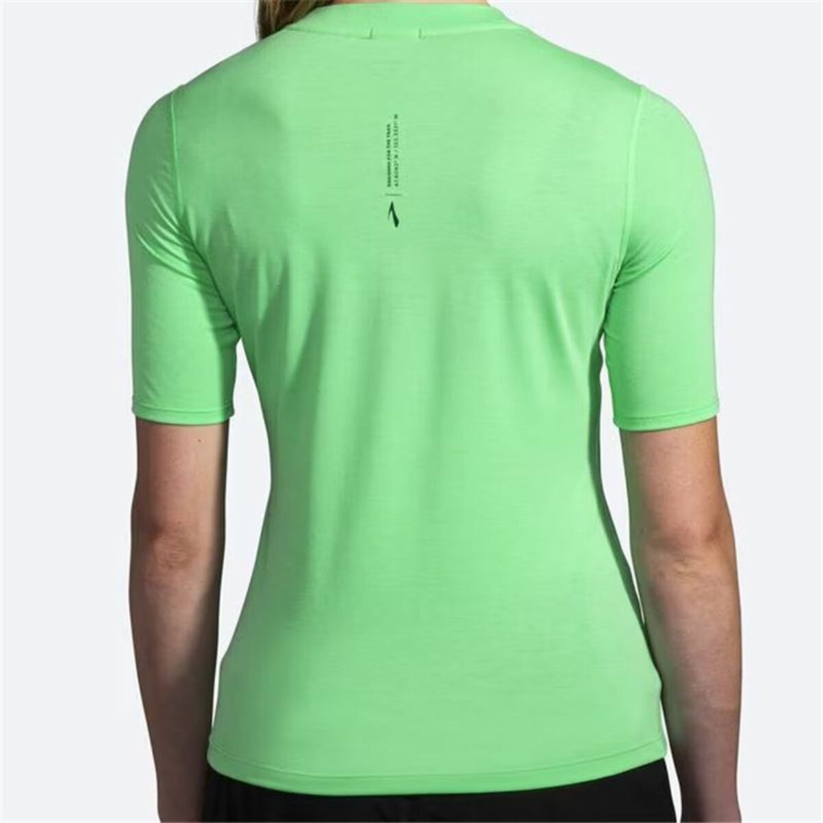 Damen Kurzarm T Shirt Brooks High Point grün