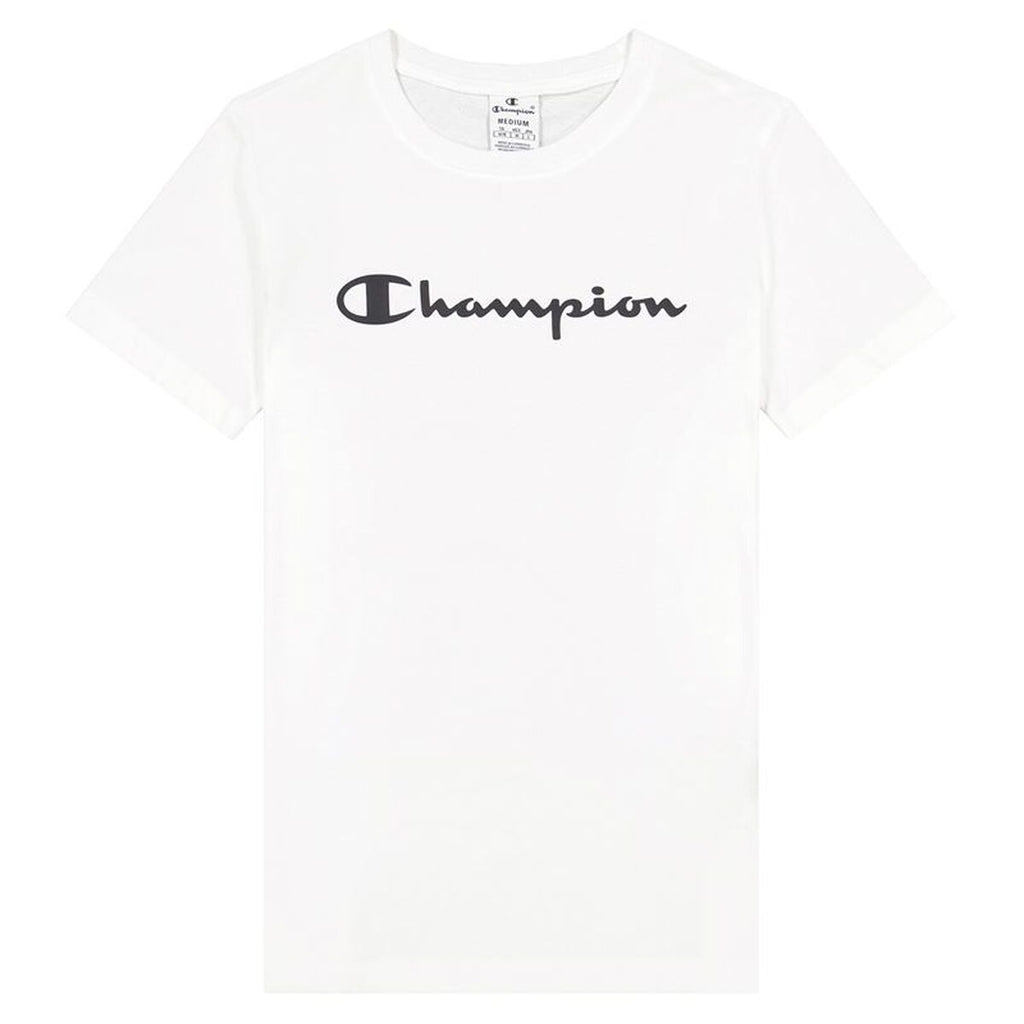 Damen Kurzarm T Shirt Champion 114911 WW001 Weiß M - Sport & Freizeit