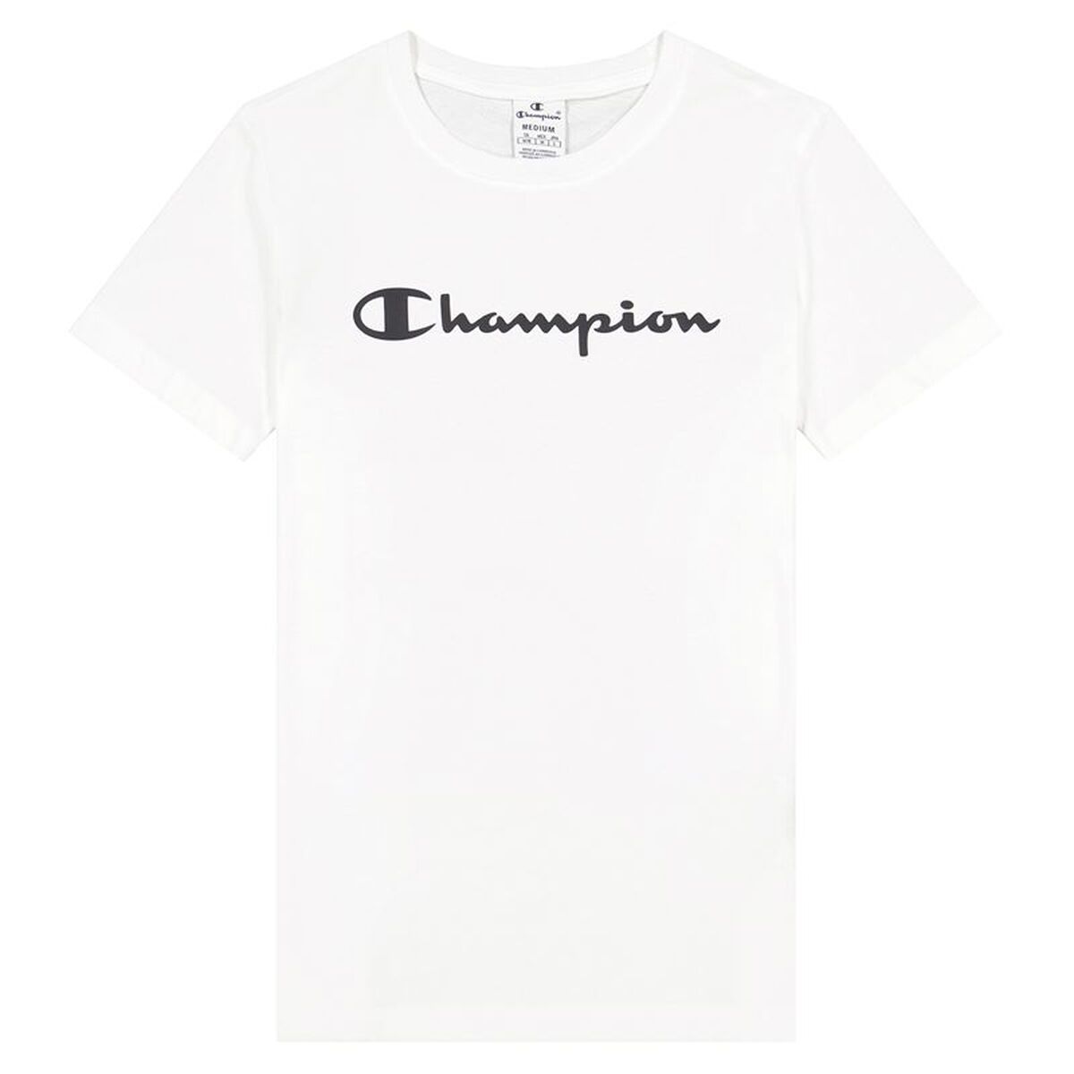 Damen Kurzarm T Shirt Champion 114911 WW001 Weiß M - Sport & Freizeit